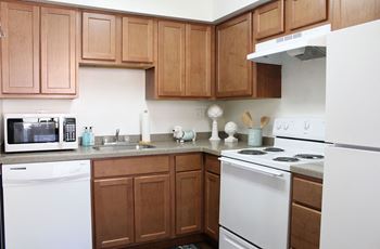 Updated Oak Cabinetry